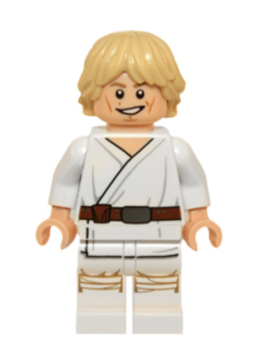 Lego Star Wars - Luke Skywalker (Tatooine, White Legs, Detailed Face Print) - sw0551