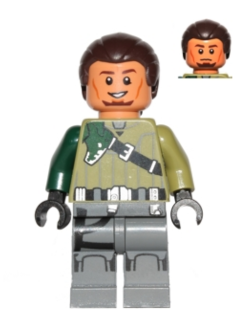 LEGO Star Wars - Kanan Jarrus (Dark Brown Hair and Eyebrows) - sw0602