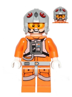 Lego Star Wars - Snowspeeder Pilot Light Bluish Gray Helmet - sw0607
