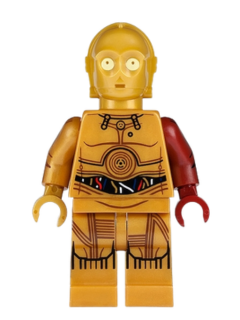 C-3PO (Dark Red Arm) – LEGO® Star Wars Minifigure | Minifigsupply