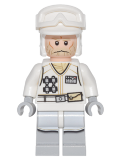 LEGO Star Wars - Hoth Rebel Trooper White Uniform (Tan Beard, without Backpack) - sw0765