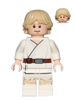 LEGO Star Wars - Luke Skywalker (Tatooine, White Legs, Stern / Smile Face Print) - sw0778