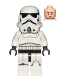 LEGO Star Wars - Imperial Stormtrooper (Male, Dual Molded Helmet with Light Bluish Gray Panels on Back, Light Nougat Head, Frown) - sw1137