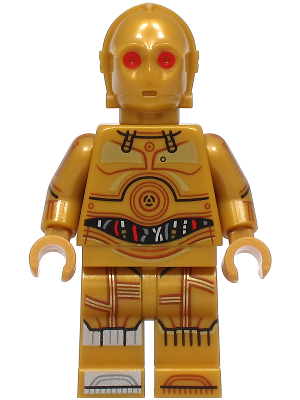 C-3PO (Red Eyes) – LEGO® Star Wars Minifigure | Minifigsupply